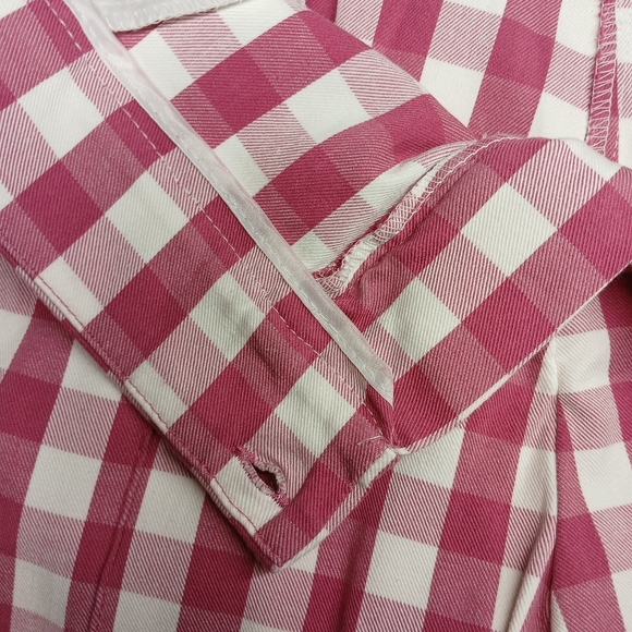 Time and Tru Pink Gingham Ankle Pants | Size 12 - Picture 4 of 10